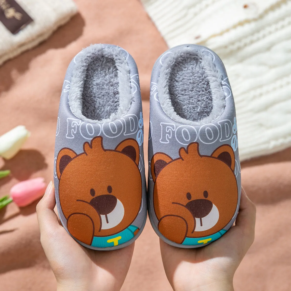 Teddy Bear Slippers for Children