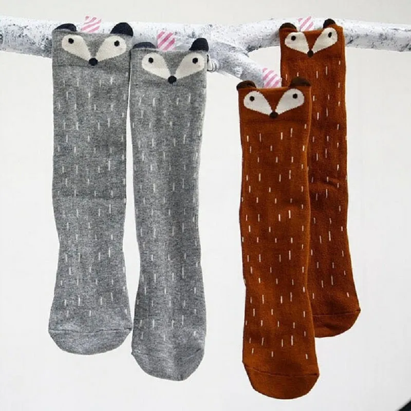 Toddler Knee High Fox Socks