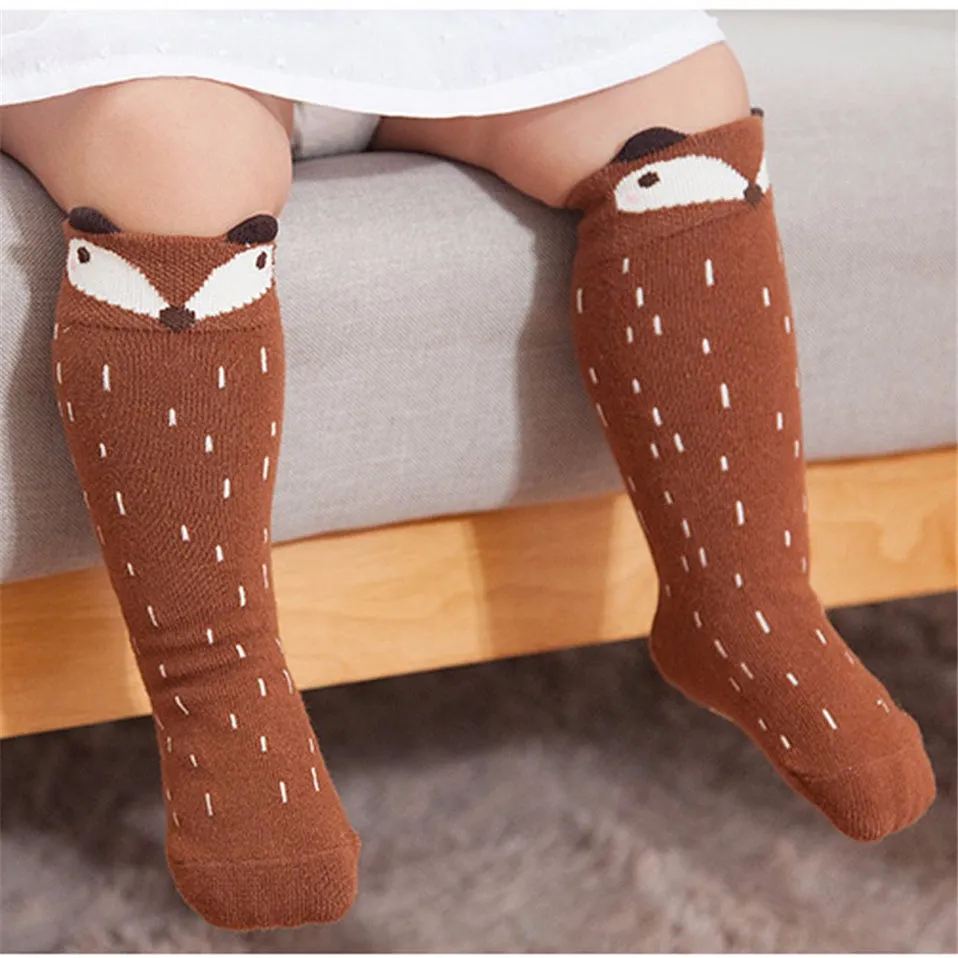 Toddler Knee High Fox Socks