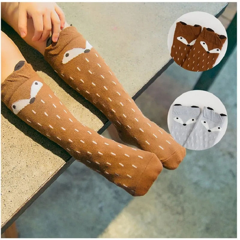 Toddler Knee High Fox Socks