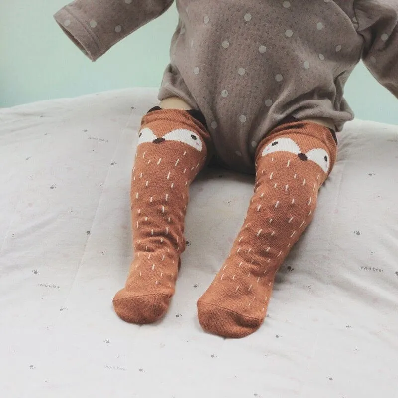 Toddler Knee High Fox Socks