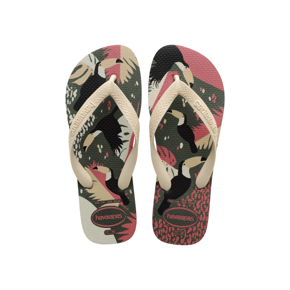 Top Tropical Vibes Flip Flops