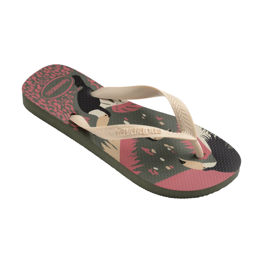 Top Tropical Vibes Flip Flops