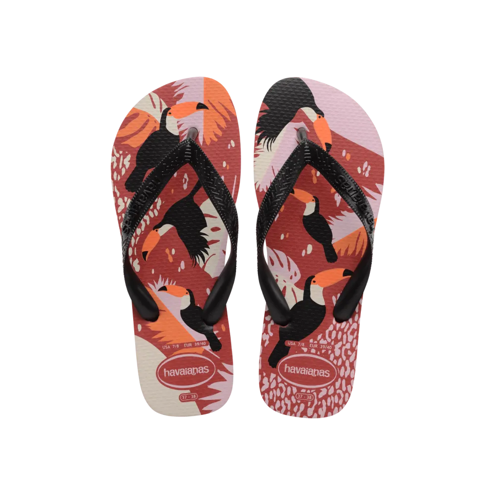 Top Tropical Vibes Flip Flops