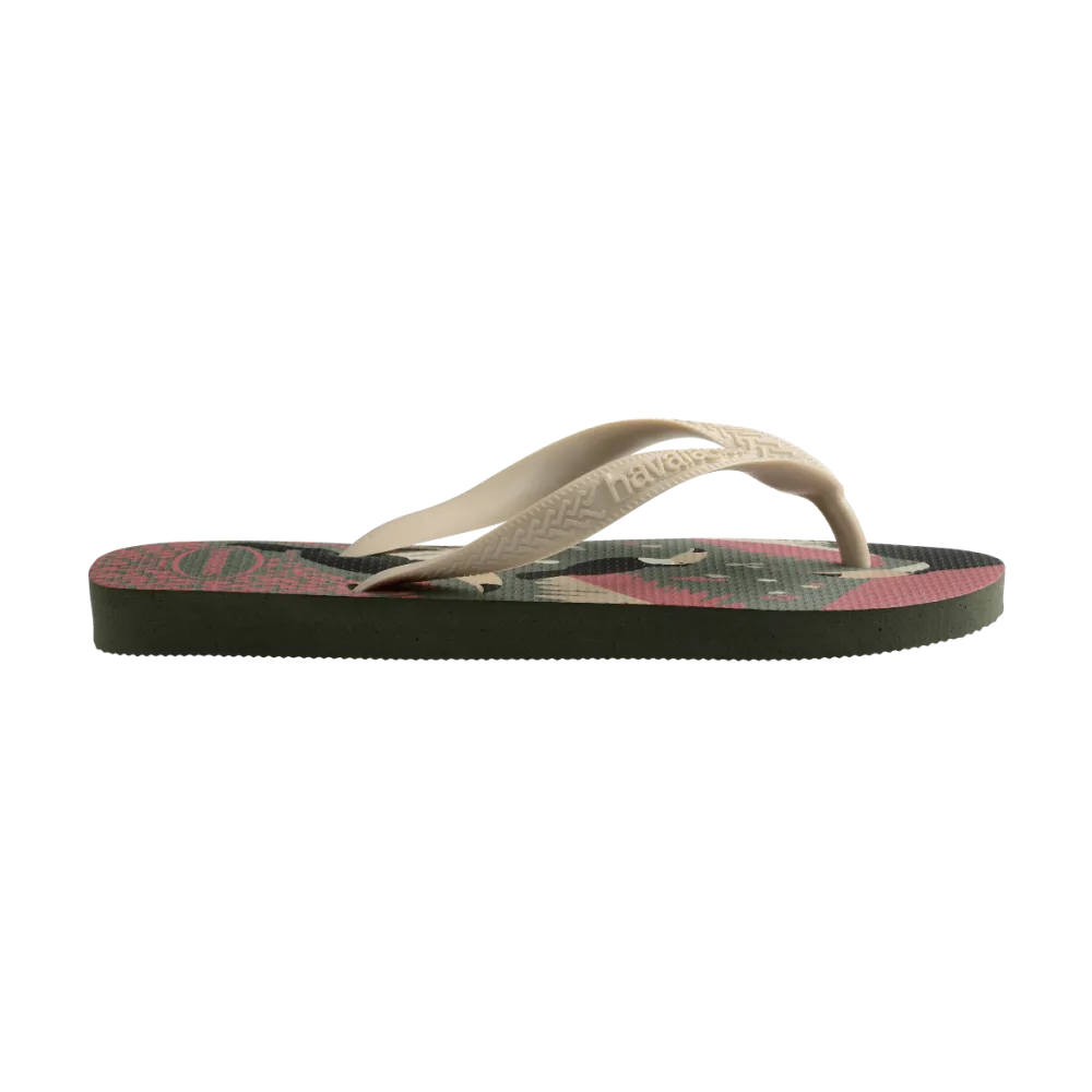 Top Tropical Vibes Flip Flops