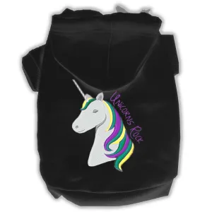 Unicorns Rock Embroidered Dog Hoodie Black L (14)