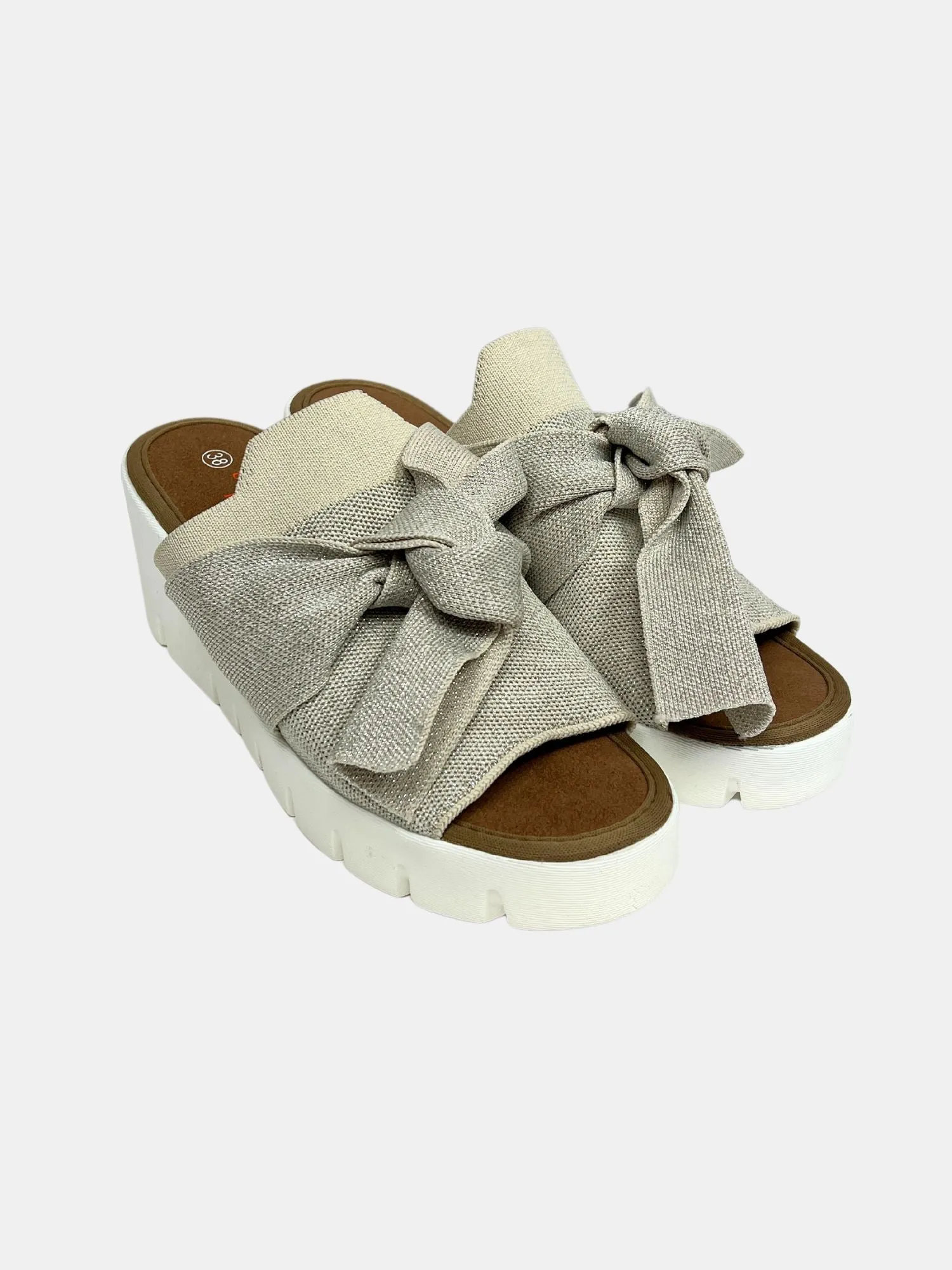 Venti Freesia Bow Wedge Sandal