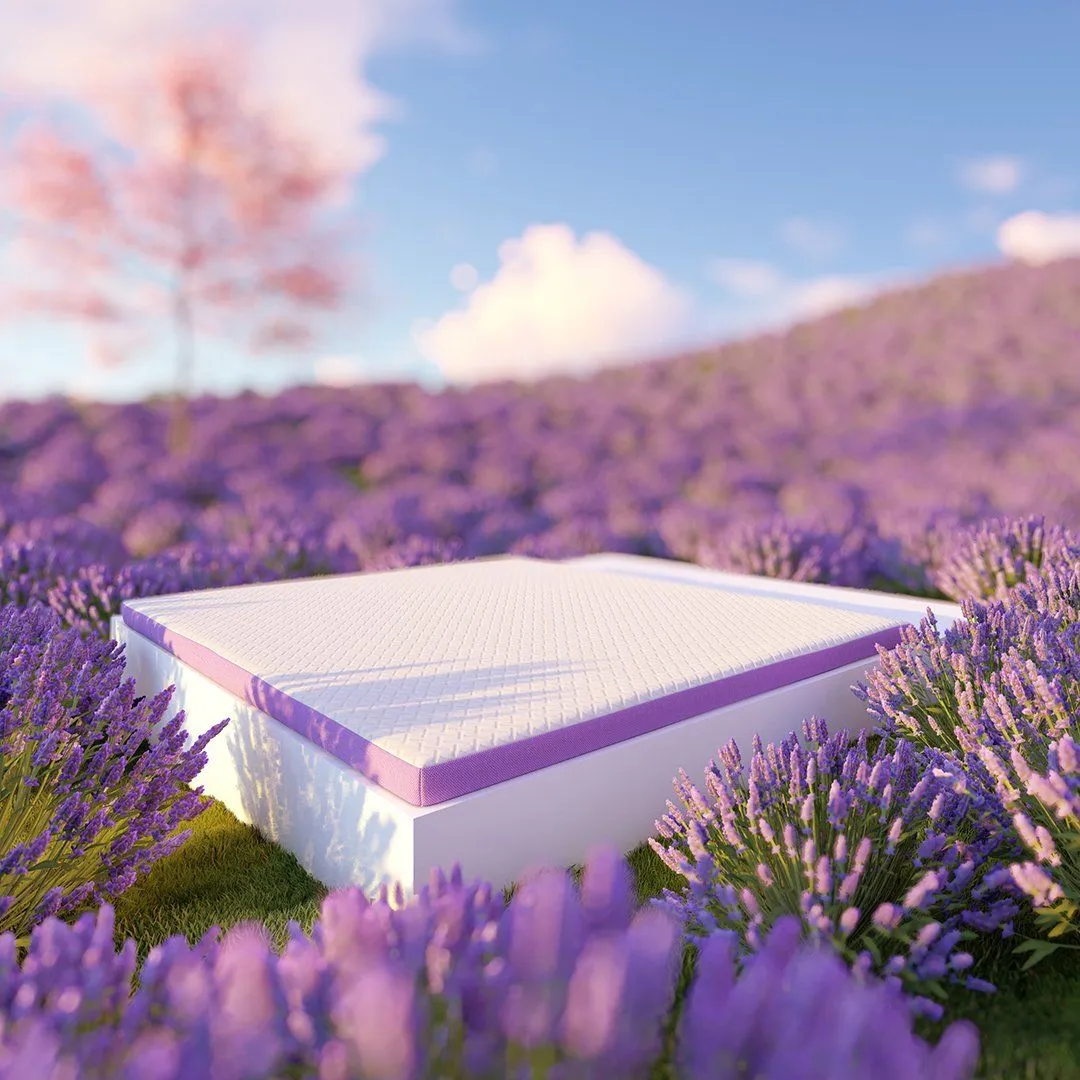 Violet 3in Gel Foam Mattress Topper