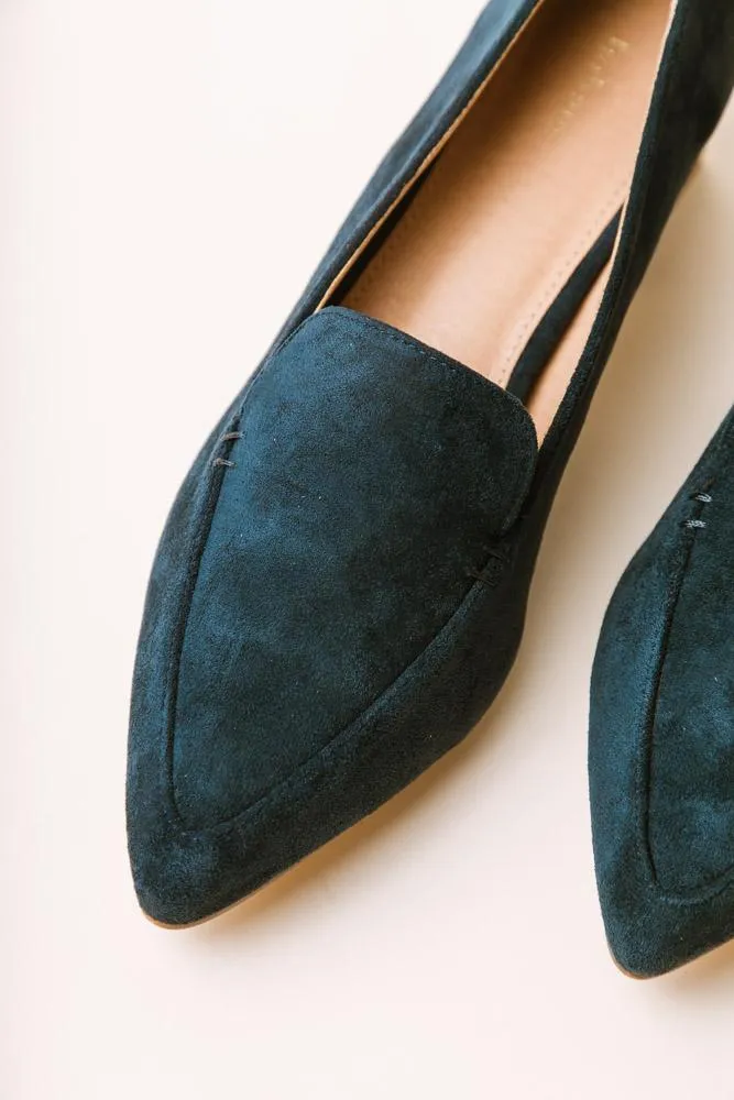 Viv Heeled Loafers in Teal