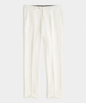 White Broken Herringbone Sutton Trouser