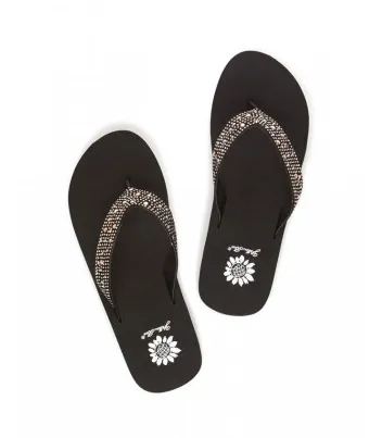 Yellow Box Africa Sandals - Black