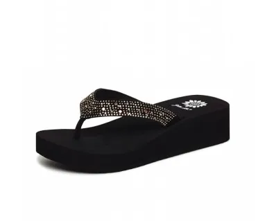 Yellow Box Africa Sandals - Black